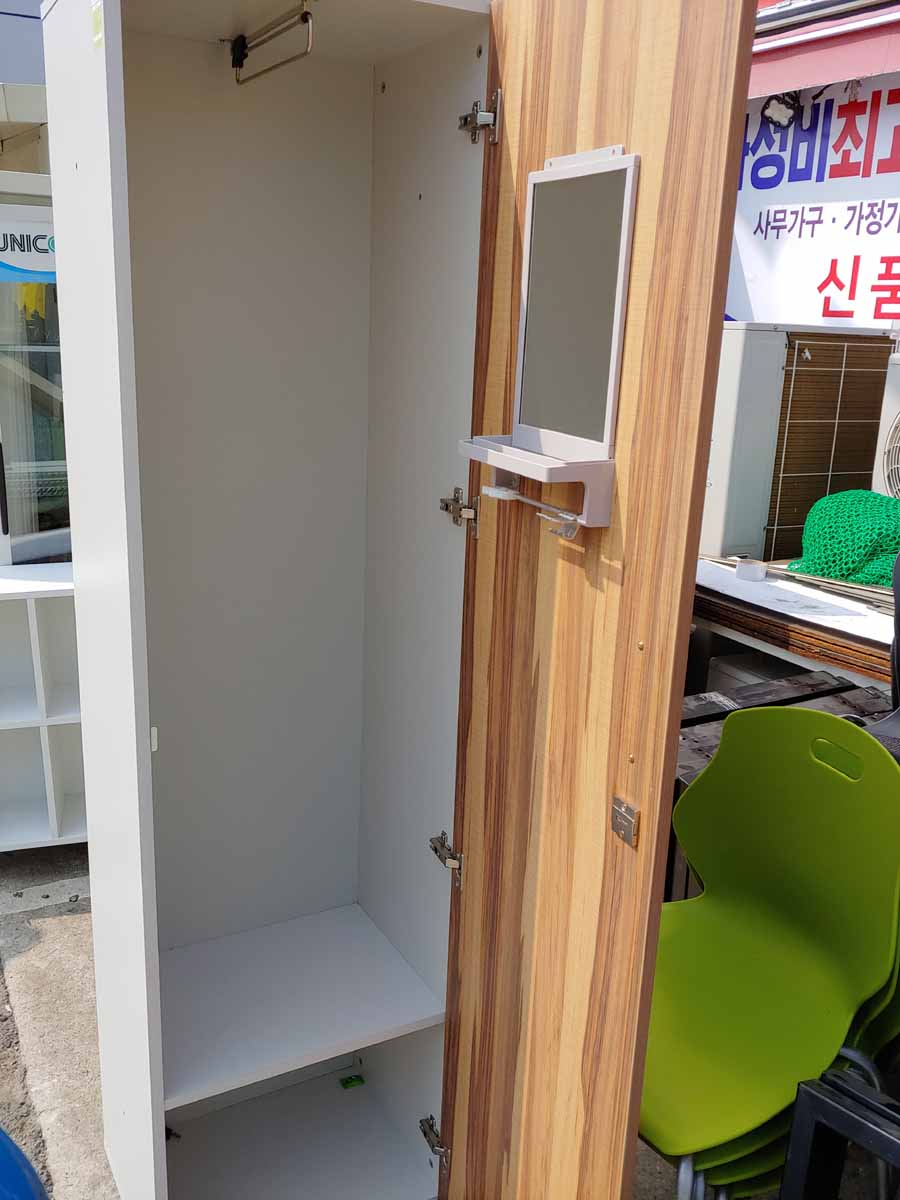 원목 1인용 옷장 w.500 h.1900