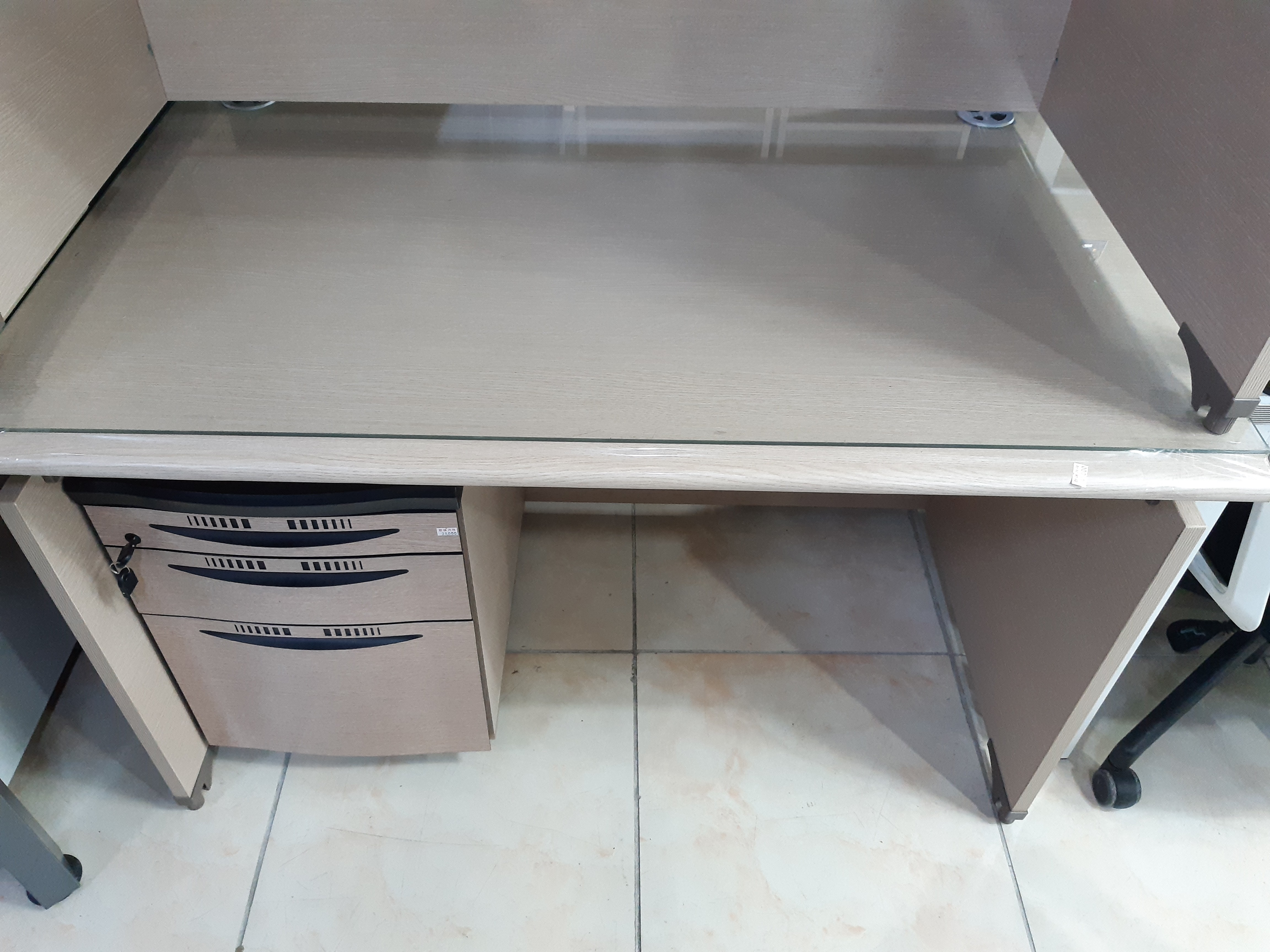 탑책상 W1200*D800 파스텔